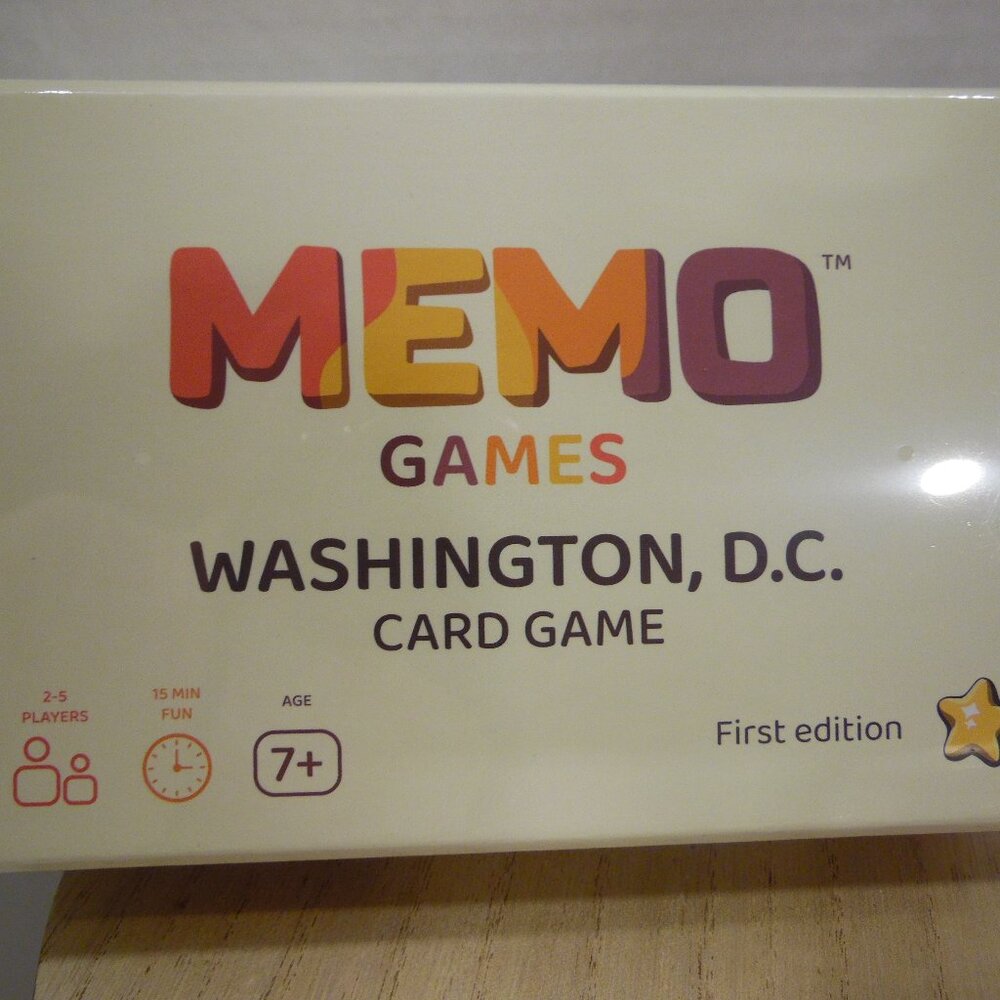Memo Washington D.C. Card Game Learn as you play